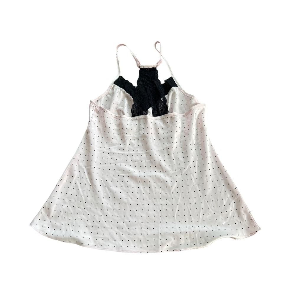 Chic Black and White Polka Dot Camisole